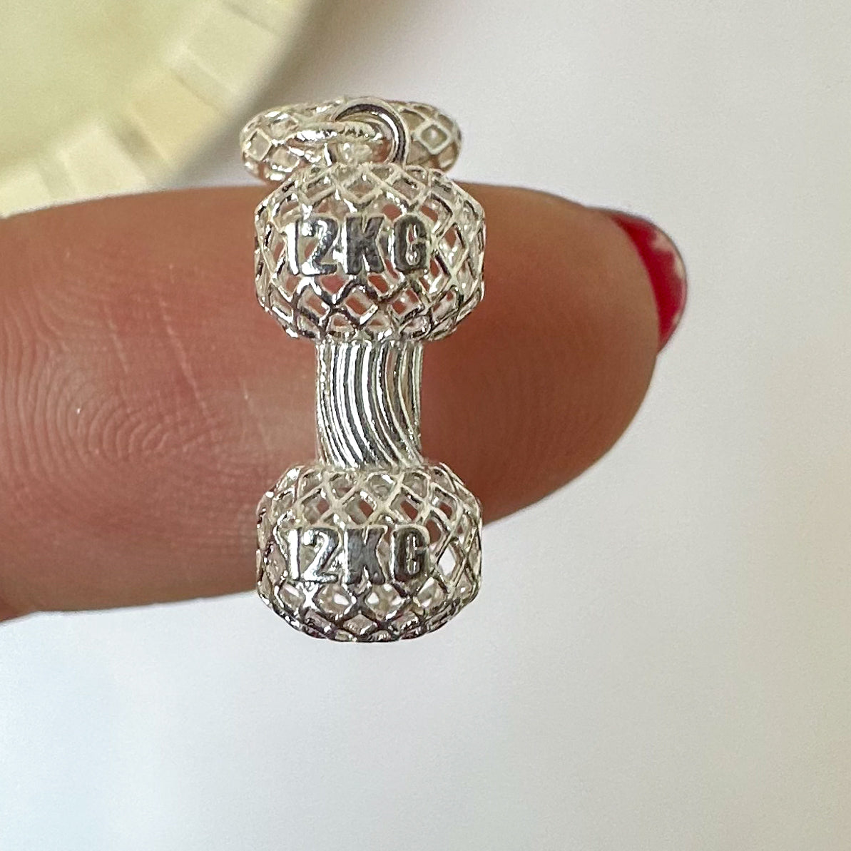 Berloque Halter de Academia em Prata 925