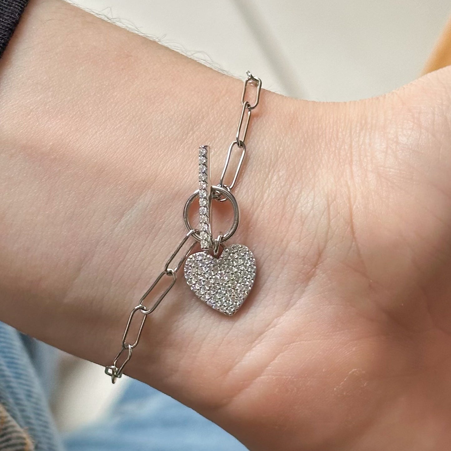 Pulseira Cora em Prata 925 Cravejado de Zircônias