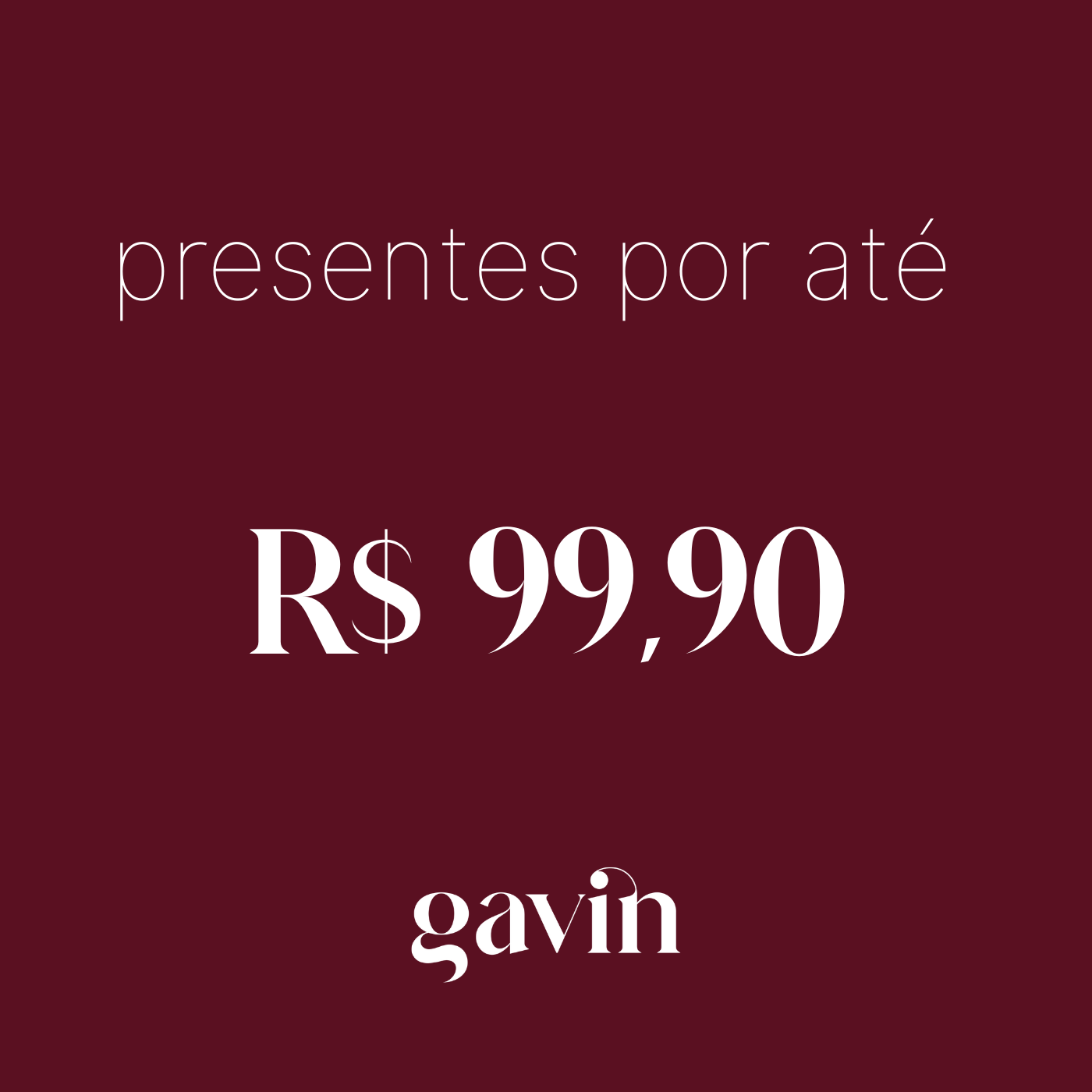 Joias por até R$ 100,00