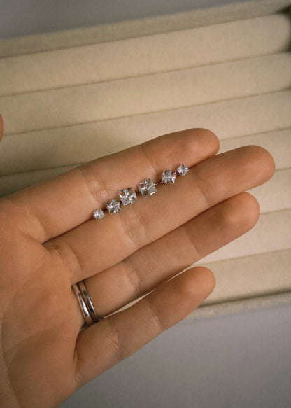 Trio de Brincos em Prata 925