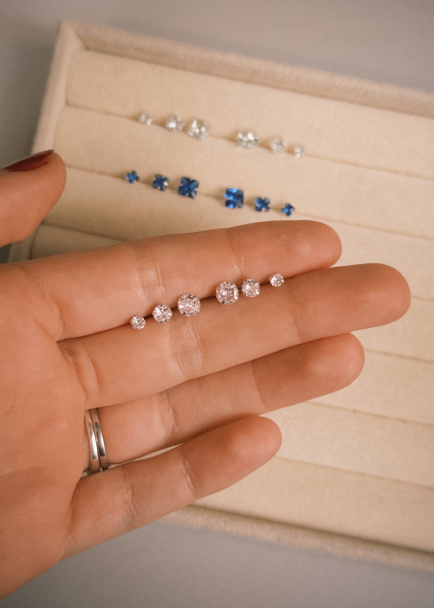 Trio de Brincos em Prata 925