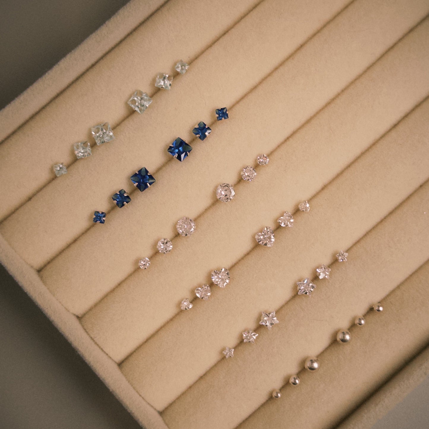 Trio de Brincos em Prata 925