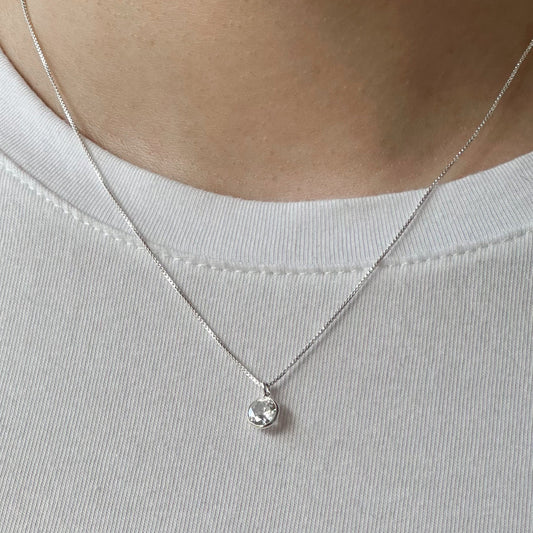 Conjunto Cristalina em Prata 925