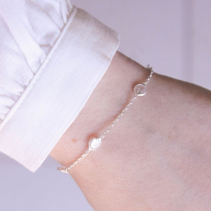 Pulseira Cristalina em Prata 925