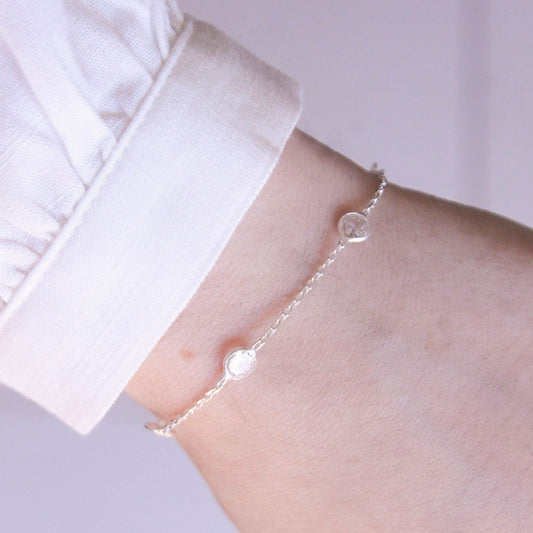 Pulseira Cristalina em Prata 925