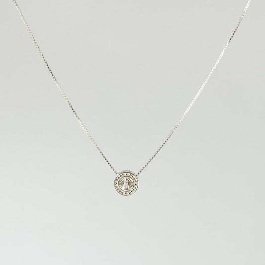 Colar Mini Medalha Nossa Senhora em Prata 925