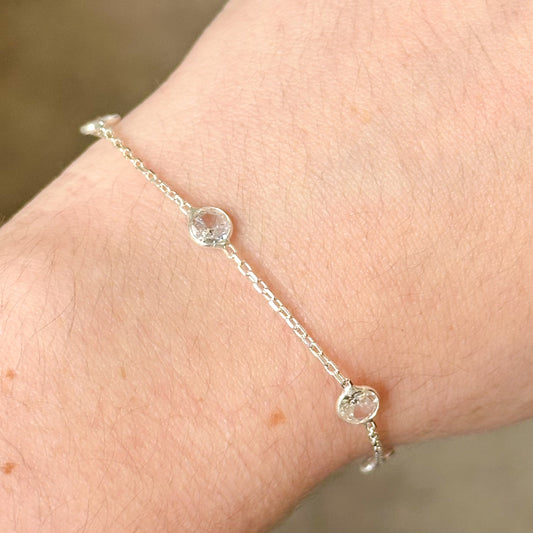 Pulseira Cristalina em Prata 925