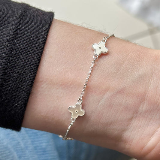 Pulseira Trevo em Prata 925