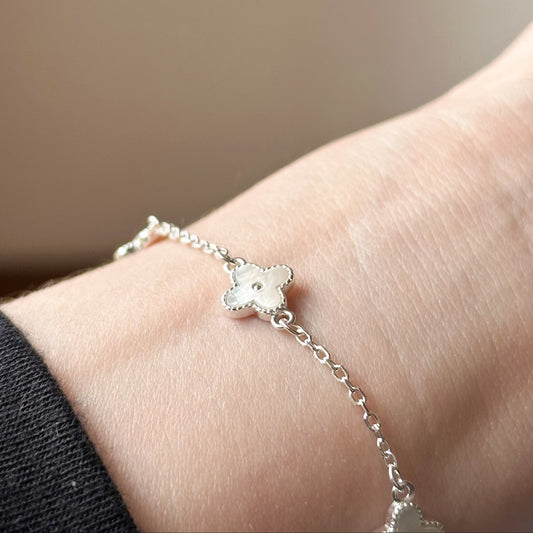 Pulseira Trevo em Prata 925